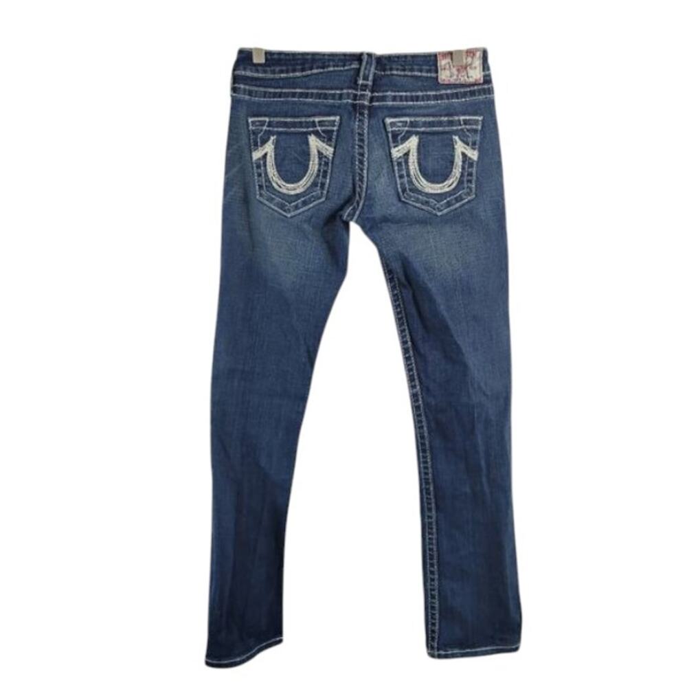 Vintage Y2K True Religion Rainbow Gina Boot Cut Jeans Size 27